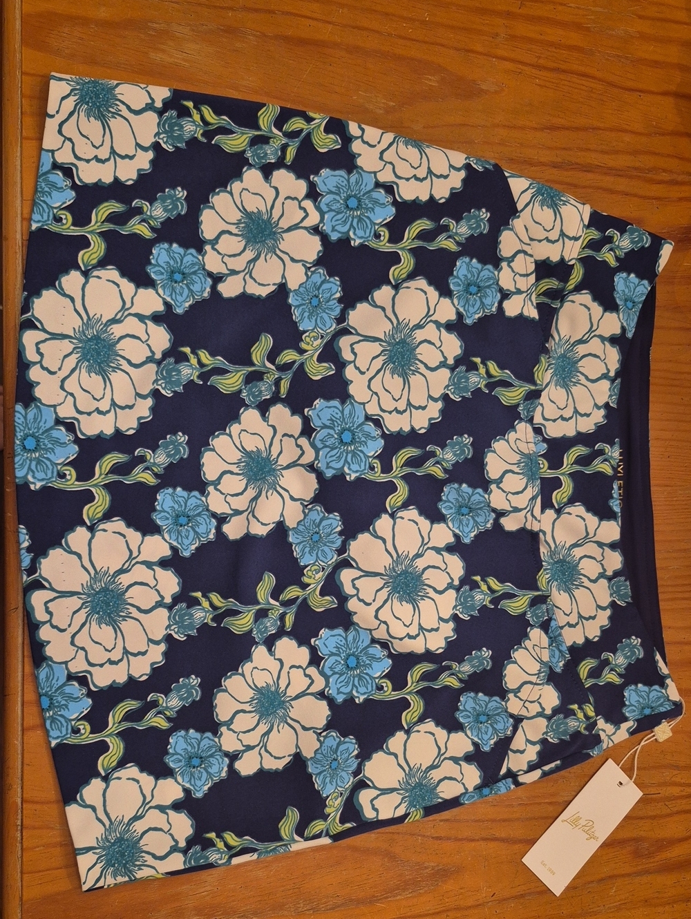 Nwt Lilly Pulitzer Fairway Performance Luxletic Monica Skort In Low Tide Navy